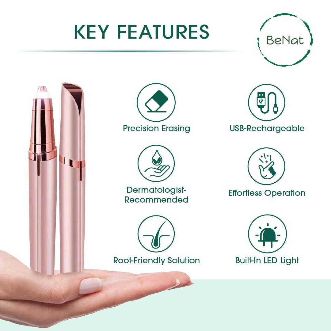 Rechargeable Facial & Eyebrow Hair Remover Set | 2-Piece